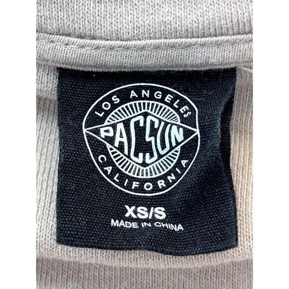 PacSun XS/S Button-Up Beige Sherpa Shirt Jacket Shacket With Pockets & Collared - Picture 5 of 6